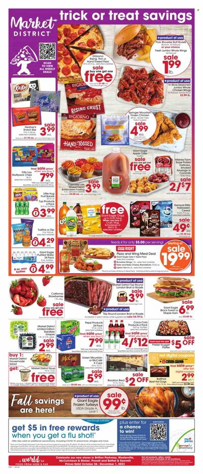 Giant Eagle (OH) Weekly Ad Flyer Specials October 26 to November 1, 2023