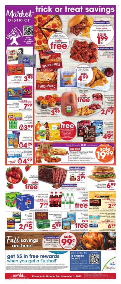 Giant Eagle (PA) Weekly Ad Flyer Specials October 26 to November 1, 2023