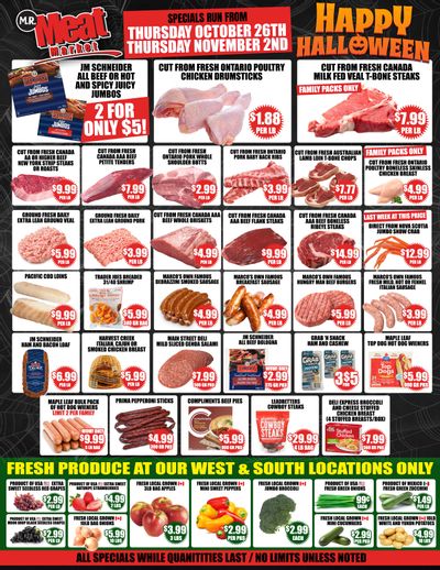 M.R. Meat Market Flyer October 26 to November 2
