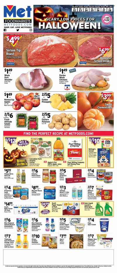Met Foodmarkets Weekly Ad Flyer Specials October 22 to October 28, 2023