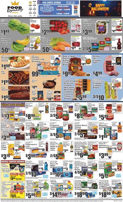 Food Dynasty (NY) Weekly Ad Flyer Specials October 20 to October 26, 2023