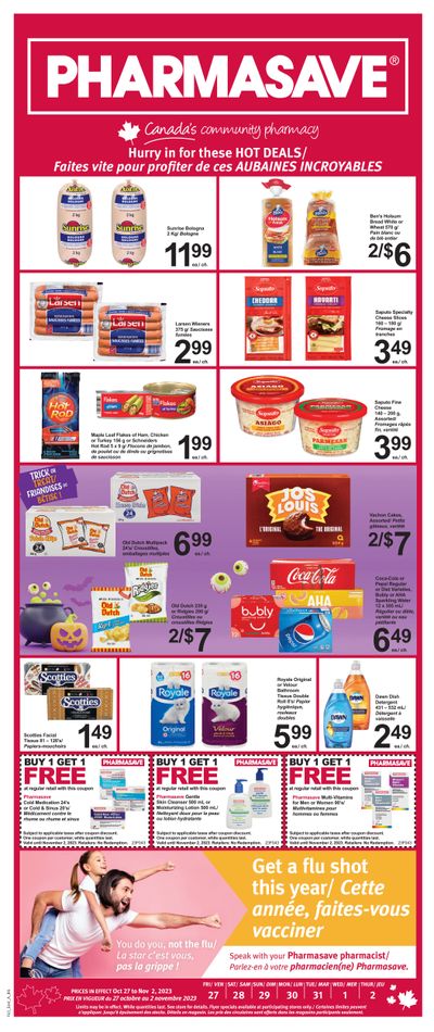 Pharmasave (NB) Flyer October 27 to November 2