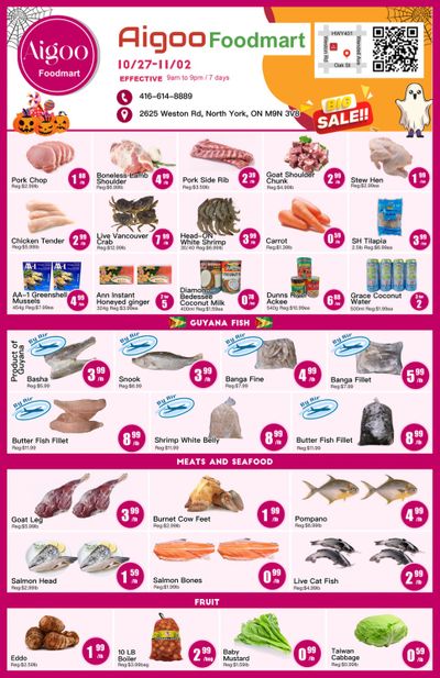 Aigoo Foodmart Flyer October 27 to November 2