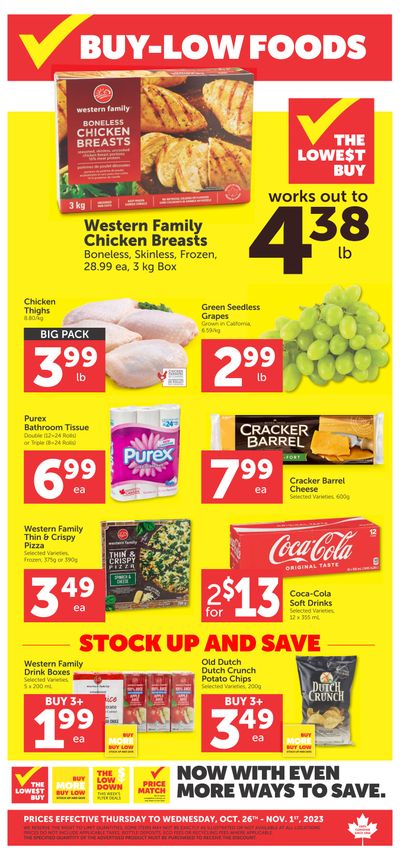 Buy-Low Foods (AB) Flyer October 26 to November 1