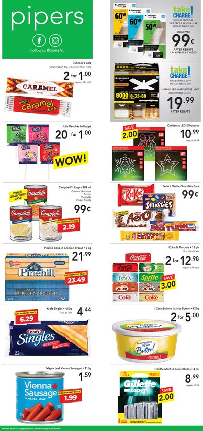 Pipers Superstore Flyer October 26 to November 1