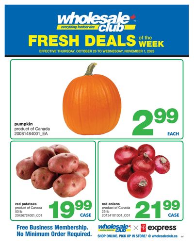 Wholesale Club (ON) Fresh Deals of the Week Flyer October 26 to November 1