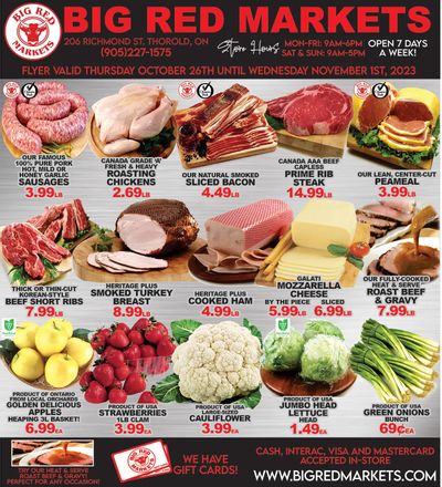 Big Red Markets Flyer October 26 to November 1