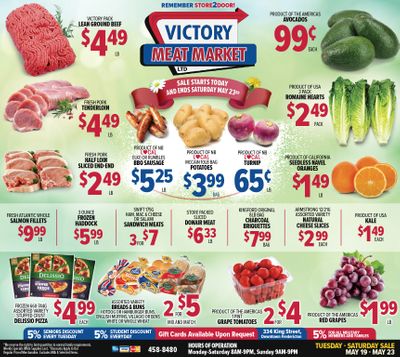 Victory Meat Market Flyer May 19 to 23