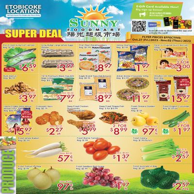 Sunny Foodmart (Etobicoke) Flyer October 27 to November 2