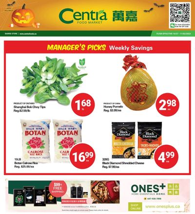 Centra Foods (Barrie) Flyer October 27 to November 2
