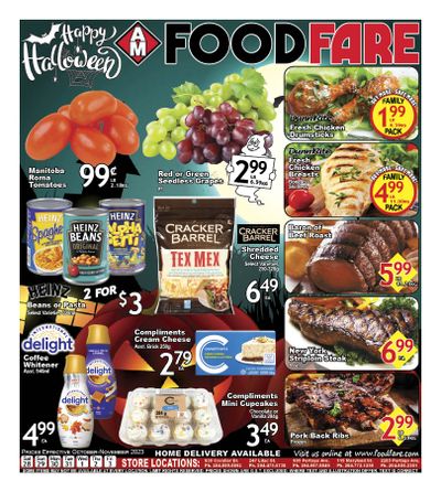 Food Fare Flyer October 28 to November 3