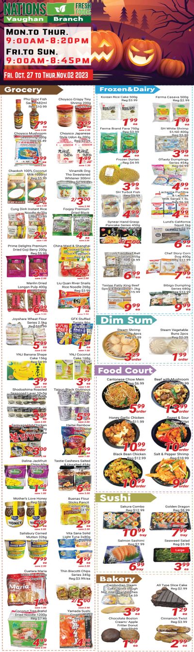 Nations Fresh Foods (Vaughan) Flyer October 27 to November 2