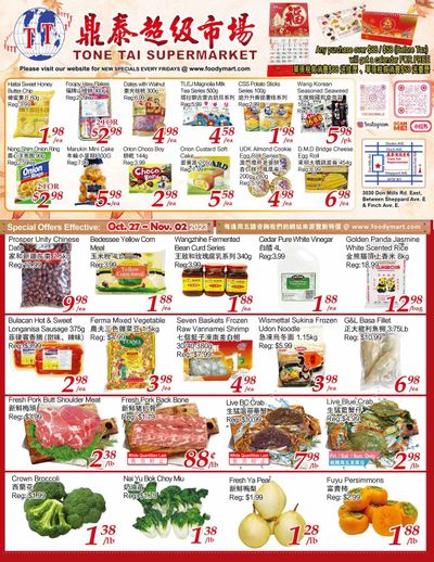 Tone Tai Supermarket Flyer October 27 to November 2