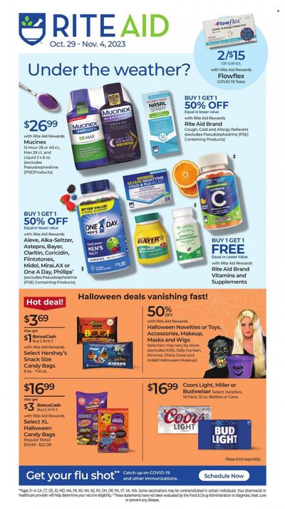 RITE AID Weekly Ad Flyer Specials October 29 to November 4, 2023
