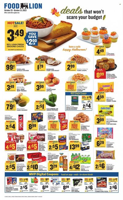 Food Lion (NC) Weekly Ad Flyer Specials October 25 to October 31, 2023
