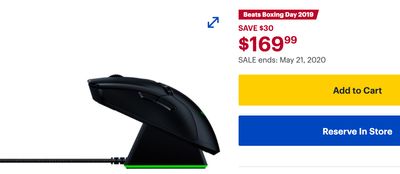 Best Buy Canada Sale: Save $30 off Razer Viper Ultimate DPI Wireless Optical Gaming Mouse + More offers