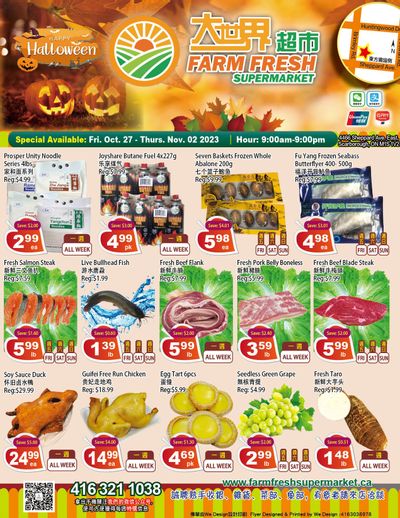 Farm Fresh Supermarket Flyer October 27 to November 2