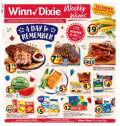 Winn Dixie Weekly Ad & Flyer May 20 to 26