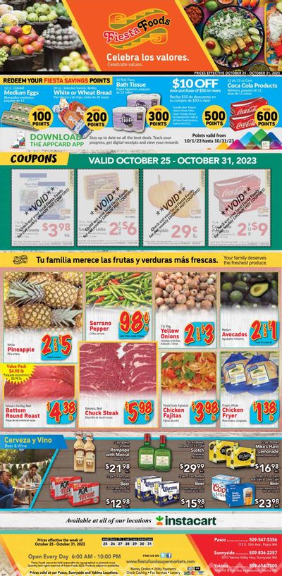 Fiesta Foods SuperMarkets (WA) Weekly Ad Flyer Specials October 25 to October 31, 2023