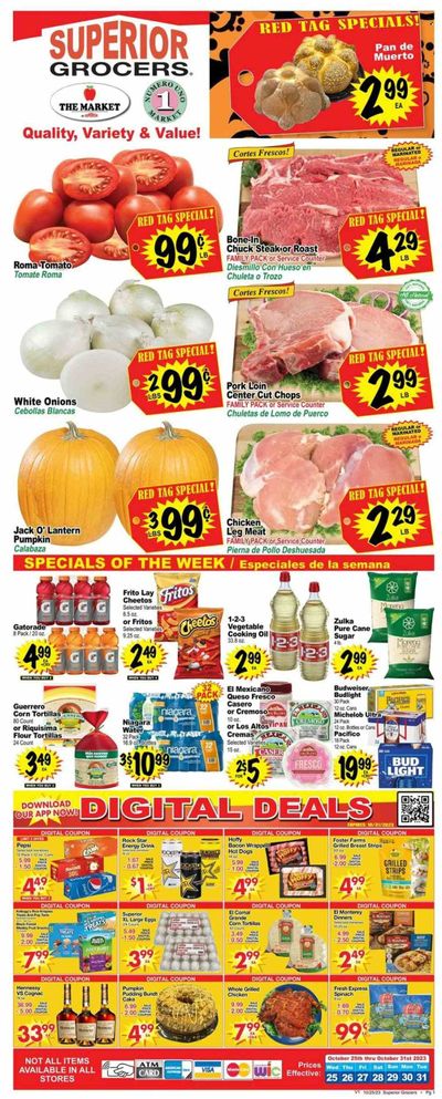 Superior Grocers (CA) Weekly Ad Flyer Specials October 25 to October 31, 2023