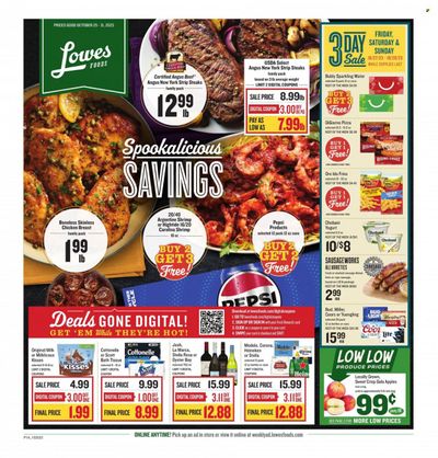 Lowes Foods (NC, SC) Weekly Ad Flyer Specials October 25 to October 31, 2023