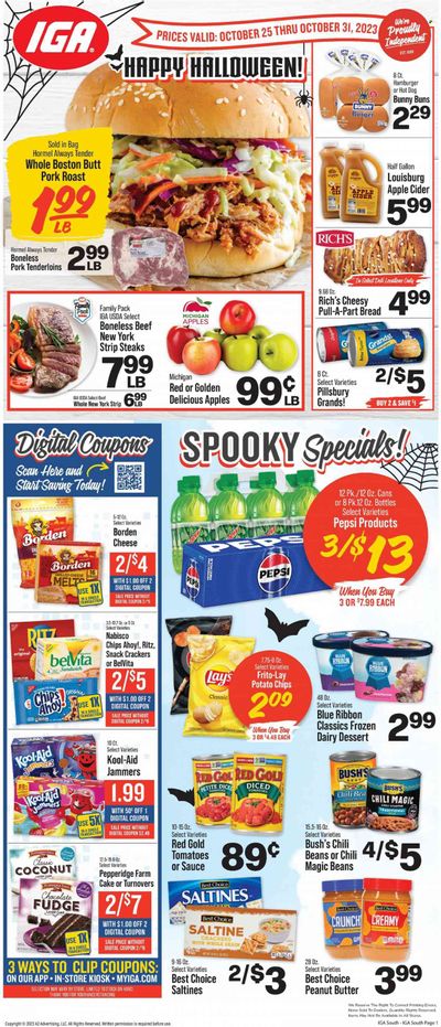 IGA (KY) Weekly Ad Flyer Specials October 25 to October 31, 2023