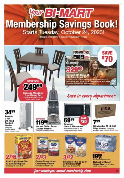 Bi-Mart (ID, OR, WA) Weekly Ad Flyer Specials October 24 to November 7, 2023