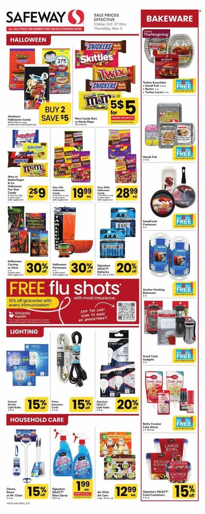 Safeway (MD, VA) Weekly Ad Flyer Specials October 27 to November 2, 2023