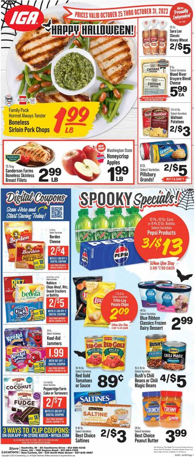 IGA (OH) Weekly Ad Flyer Specials October 25 to October 31, 2023
