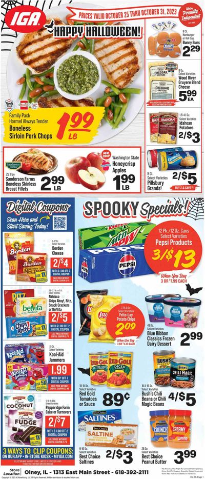 IGA (IL) Weekly Ad Flyer Specials October 25 to October 31, 2023 IGA (IL) Weekly Ad Flyer Specials October 25 to October 31, 2023