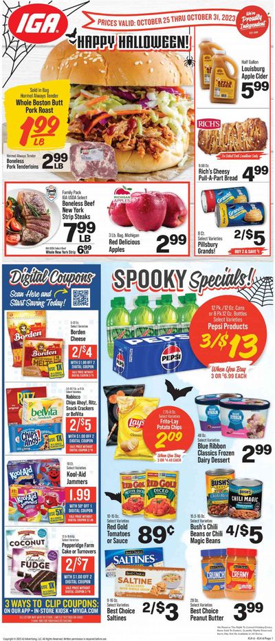 IGA (TN) Weekly Ad Flyer Specials October 25 to October 31, 2023