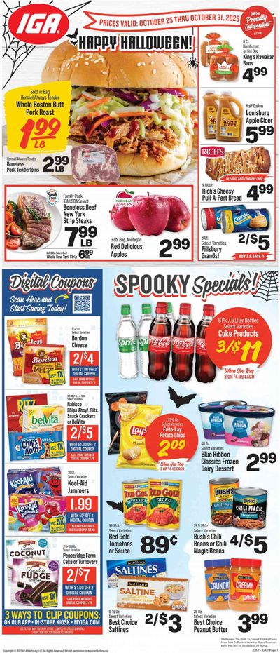 IGA (VA) Weekly Ad Flyer Specials October 25 to October 31, 2023