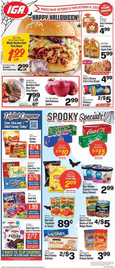 IGA (KY) Weekly Ad Flyer Specials October 25 to October 31, 2023