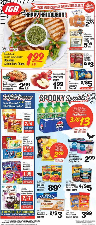 IGA (IN) Weekly Ad Flyer Specials October 25 to October 31, 2023
