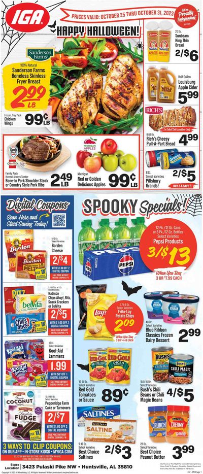 IGA (AL) Weekly Ad Flyer Specials October 25 to October 31, 2023