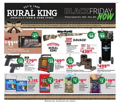 Rural King Weekly Ad Flyer Specials October 26 to November 8, 2023
