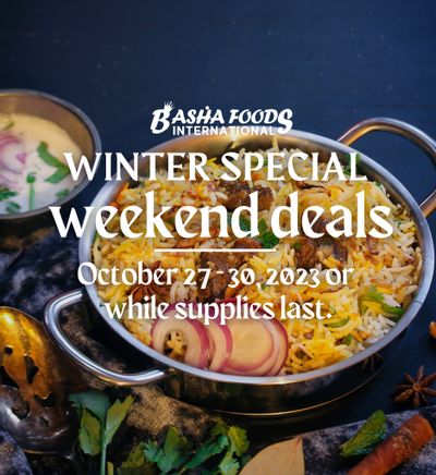 Basha Foods International Weekend Deals Flyer October 27 to 30