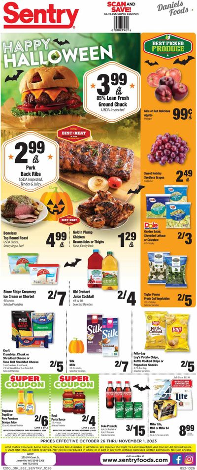 Sentry Foods (WI) Weekly Ad Flyer Specials October 26 to November 1, 2023