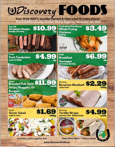 Discovery Foods Flyer October 29 to November 4
