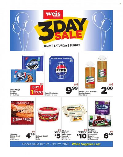 Weis (MD, NY, PA) Weekly Ad Flyer Specials October 27 to October 29, 2023