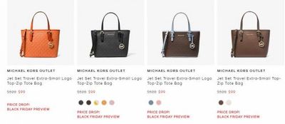 Michael Kors + Outlet Canada Black Friday Preview Sale: Early Black Friday Prices for One Week Only