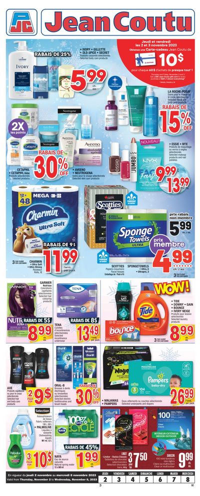 Jean Coutu (QC) Flyer November 2 to 8