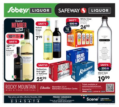 Sobeys/Safeway (AB) Liquor Flyer November 2 to 8