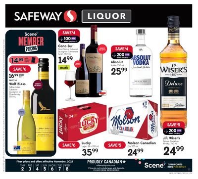 Safeway (BC) Liquor Flyer November 2 to 8