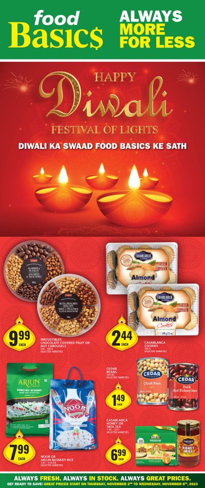 Food Basics Diwali Flyer November 2 to 8