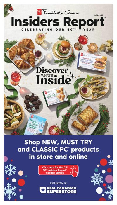 Real Canadian Superstore (West) Insiders Report Flyer November 2 to January 3