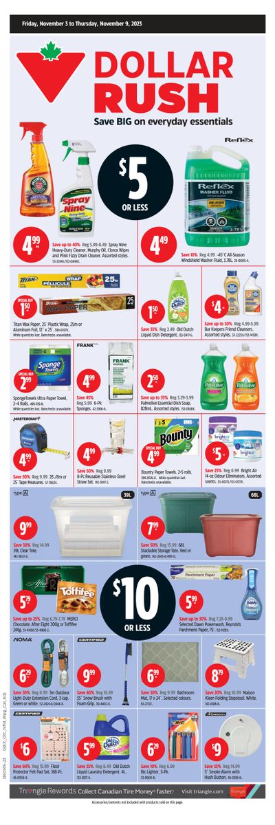 Canadian Tire (ON) Flyer November 3 to 9