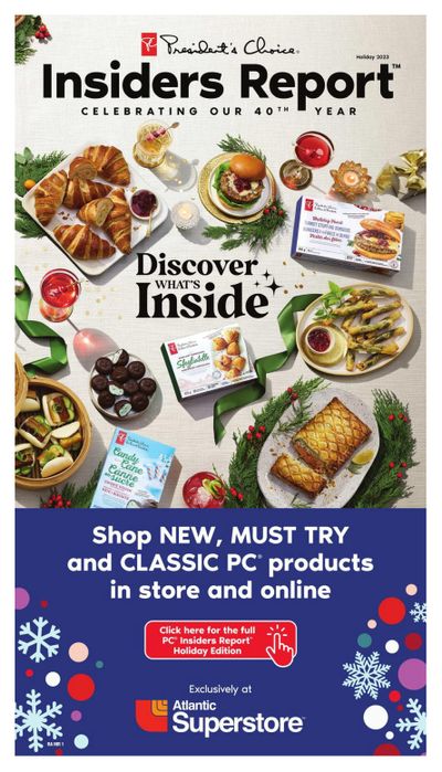 Atlantic Superstore Insiders Report Flyer November 2 to January 3 