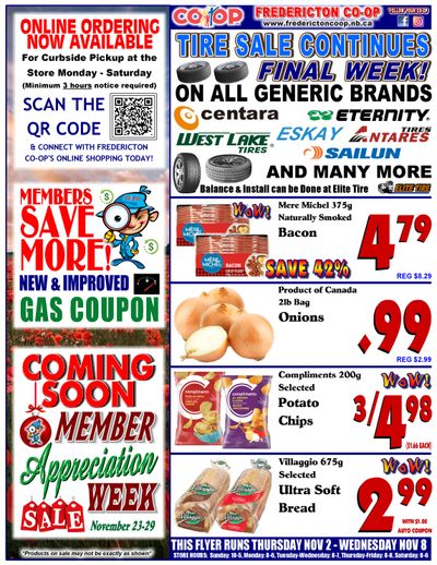 Fredericton Co-op Flyer November 2 to 8