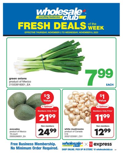 Wholesale Club (ON) Fresh Deals of the Week Flyer November 2 to 8
